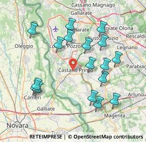 Mappa Via Lombardia, 20022 Castano Primo MI, Italia (7.92882)