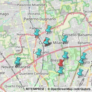 Mappa Via Omodei, 20095 Cusano Milanino MI, Italia (2.25143)