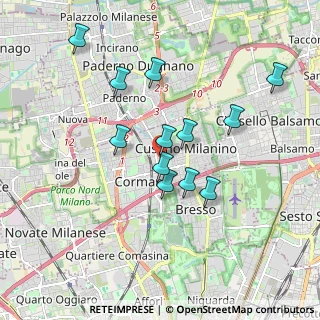 Mappa Via Omodei, 20095 Cusano Milanino MI, Italia (1.635)