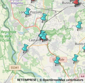 Mappa Via Ludwig Van Beethoven, 20022 Castano Primo MI, Italia (5.8015)