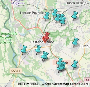 Mappa Via Ludwig Van Beethoven, 20022 Castano Primo MI, Italia (4.29647)