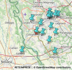 Mappa Via Ludwig Van Beethoven, 20022 Castano Primo MI, Italia (7.59125)