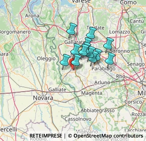 Mappa Via Ludwig Van Beethoven, 20022 Castano Primo MI, Italia (8.53462)