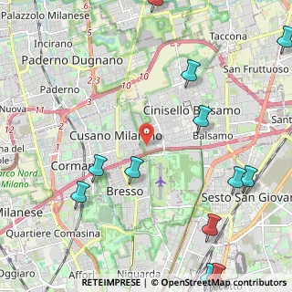 Mappa Via Daniele Manin, 20092 Cinisello Balsamo MI, Italia (3.08333)