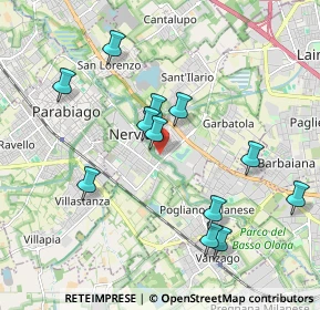 Mappa Via Lorenzo Lotto, 20014 Nerviano MI, Italia (1.92167)