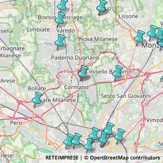 Mappa Piazza Camillo Benso Conte di Cavour, 20095 Cusano Milanino MI, Italia (6.6495)