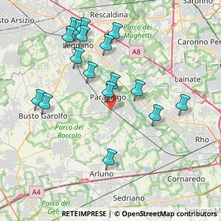 Mappa Via Sansovino, 20015 Parabiago MI, Italia (4.39471)
