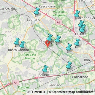 Mappa Via Sansovino, 20015 Parabiago MI, Italia (4.98231)