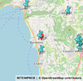 Mappa Via Gian Matteo Giberti, 37011 Bardolino VR, Italia (3.34364)