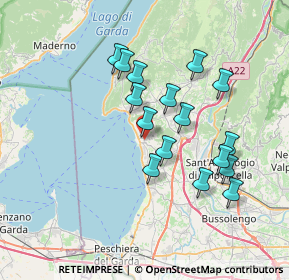 Mappa Via Gian Matteo Giberti, 37011 Bardolino VR, Italia (6.41813)