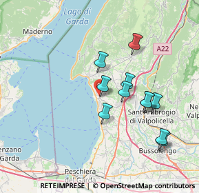 Mappa Via Gian Matteo Giberti, 37011 Bardolino VR, Italia (6.55091)