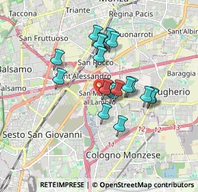 Mappa Via Guglielmo Oberdan, 20093 Cologno Monzese MI, Italia (1.375)