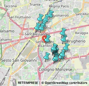 Mappa Via Guglielmo Oberdan, 20093 Cologno Monzese MI, Italia (1.4985)