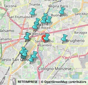 Mappa Via Guglielmo Oberdan, 20093 Cologno Monzese MI, Italia (1.85059)