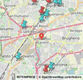 Mappa Via Guglielmo Oberdan, 20093 Cologno Monzese MI, Italia (2.80091)