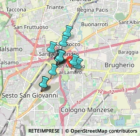 Mappa Via Guglielmo Oberdan, 20093 Cologno Monzese MI, Italia (1.07933)