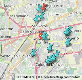 Mappa Via Guglielmo Oberdan, 20093 Cologno Monzese MI, Italia (2.0225)