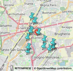 Mappa Via Guglielmo Oberdan, 20093 Cologno Monzese MI, Italia (1.535)