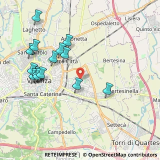 Mappa Via Luca Della Robbia, 36100 Vicenza VI, Italia (2.21933)