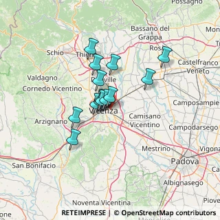 Mappa Via Luca Della Robbia, 36100 Vicenza VI, Italia (9.31571)