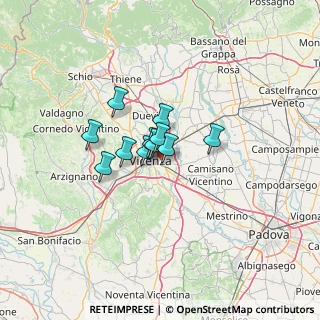 Mappa Via Luca Della Robbia, 36100 Vicenza VI, Italia (7.25182)