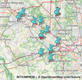 Mappa Via Papa Leone XIII, 20014 Nerviano MI, Italia (7.11583)