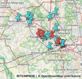 Mappa Via Papa Leone XIII, 20014 Nerviano MI, Italia (6.1725)