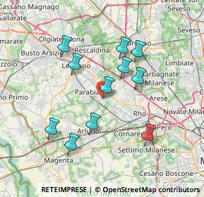 Mappa Via Papa Leone XIII, 20014 Nerviano MI, Italia (6.72727)