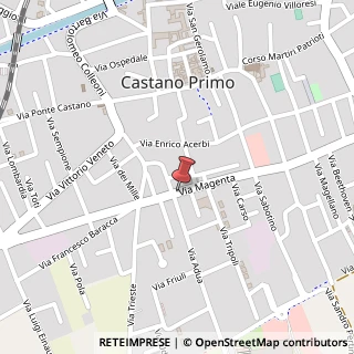 Mappa Viale Magenta, 129, 20022 Castano Primo, Milano (Lombardia)