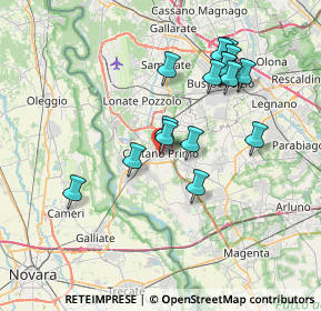 Mappa Via Marsala, 20022 Castano Primo MI, Italia (6.87188)