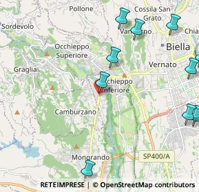 Mappa Via Martiri della Libertà, 13897 Occhieppo Inferiore BI, Italia (2.97545)