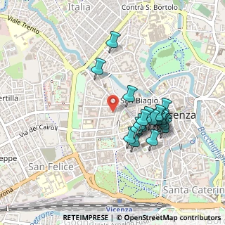 Mappa Contrà Cantarane, 36100 Vicenza VI, Italia (0.4045)