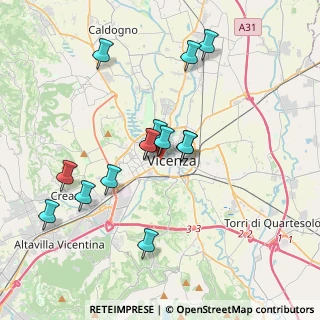 Mappa Contrà Cantarane, 36100 Vicenza VI, Italia (3.44214)