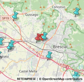 Mappa Via Arimanno, 25127 Brescia BS, Italia (6.16636)