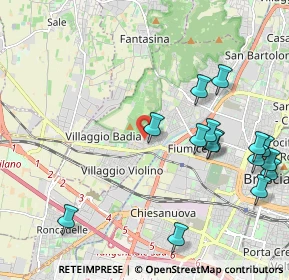 Mappa Via Baldassarre Castiglioni, 25127 Brescia BS, Italia (2.44333)