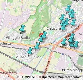 Mappa Via Baldassarre Castiglioni, 25127 Brescia BS, Italia (1.145)