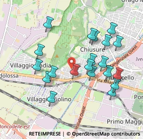 Mappa Via Baldassarre Castiglioni, 25127 Brescia BS, Italia (0.9315)