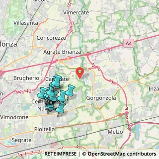 Mappa Via Tarantelli, 20060 Pessano Con Bornago MI, Italia (4.13722)