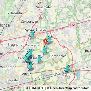Mappa Via Tarantelli, 20060 Pessano Con Bornago MI, Italia (4.16818)
