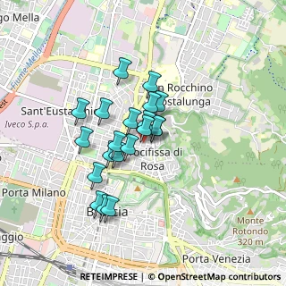 Mappa Via Crocifissa di Rosa, 25128 Brescia BS, Italia (0.644)