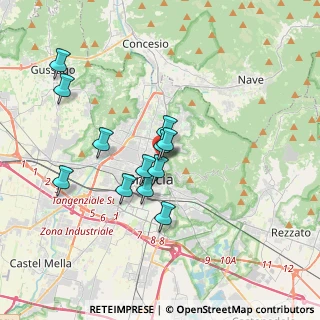 Mappa Via Crocifissa di Rosa, 25128 Brescia BS, Italia (3.0225)