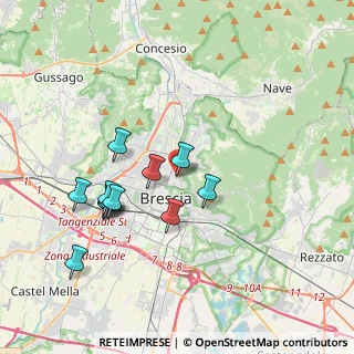 Mappa Via Crocifissa di Rosa, 25128 Brescia BS, Italia (3.52167)