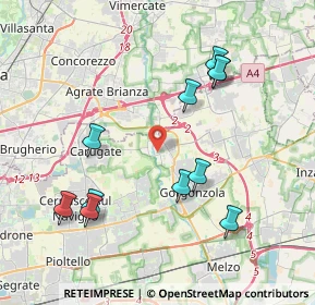 Mappa Via Cesare Pavese, 20060 Pessano Con Bornago MI, Italia (4.10727)