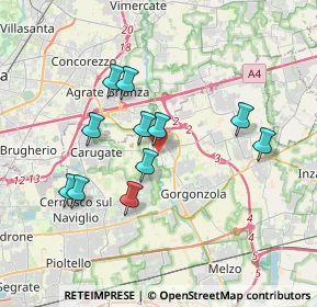 Mappa Via Cesare Pavese, 20060 Pessano Con Bornago MI, Italia (3.26636)