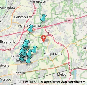 Mappa Via Cesare Pavese, 20060 Pessano Con Bornago MI, Italia (4.27133)