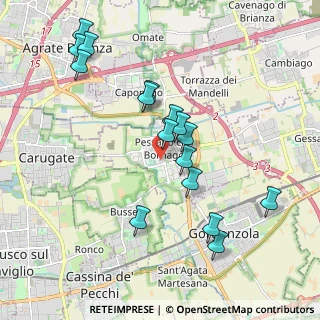 Mappa Via Cesare Pavese, 20060 Pessano Con Bornago MI, Italia (1.95188)