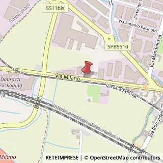 Mappa Via Milano, 50, 25064 Gussago, Brescia (Lombardia)