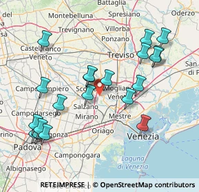 Mappa Via Cà Nove, 30030 Martellago VE, Italia (16.5505)