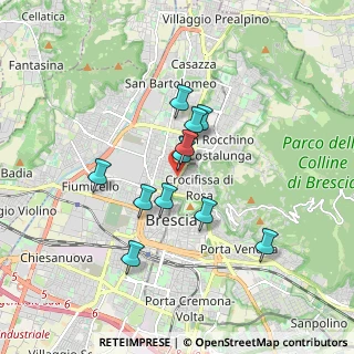 Mappa Via Monte Suello, 25128 Brescia BS, Italia (1.39091)