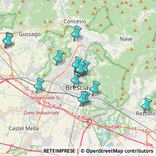 Mappa Via Monte Suello, 25128 Brescia BS, Italia (3.73231)